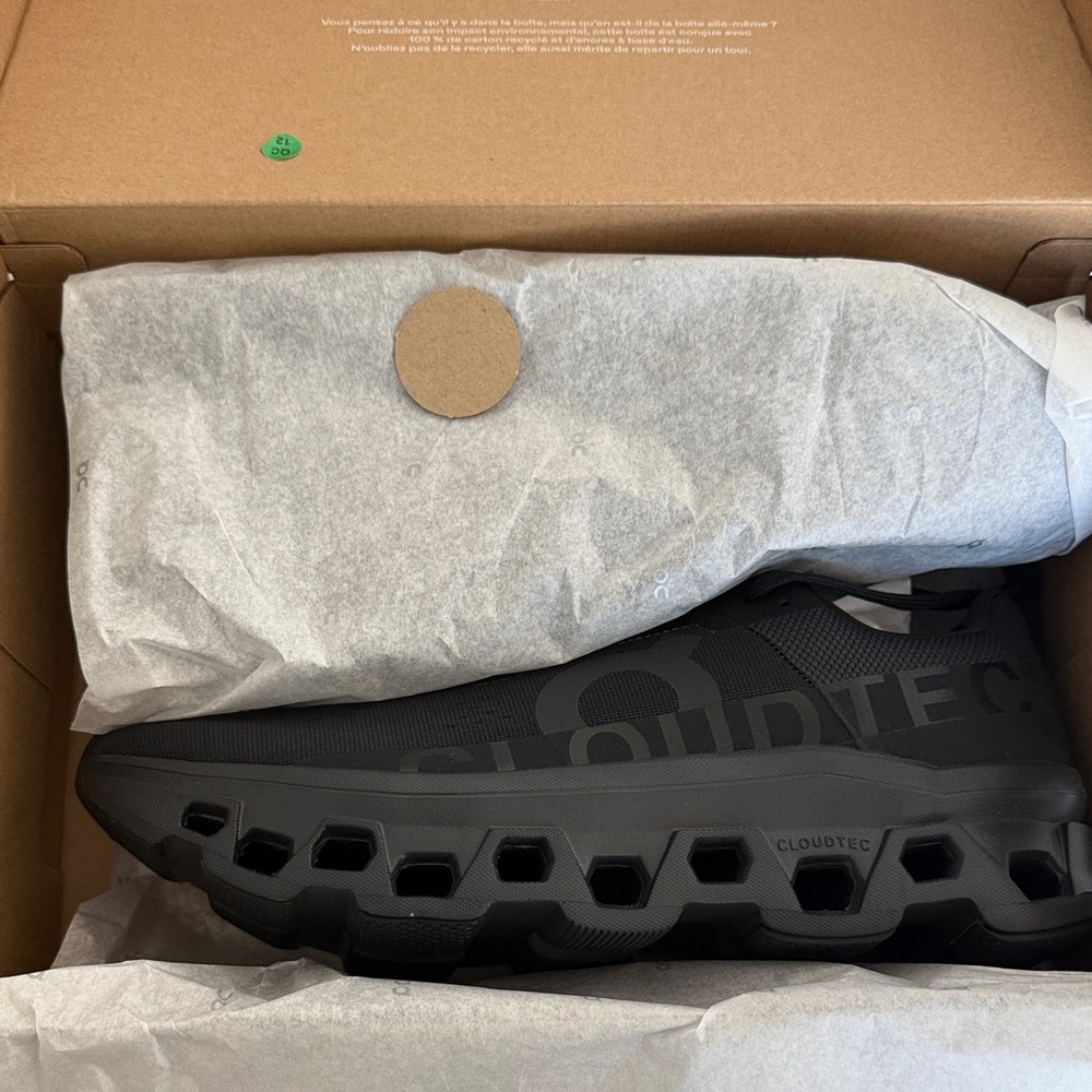 BRAND NEW On Running Black Athletic Shoes